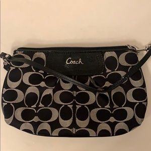 Coach signature wristlet